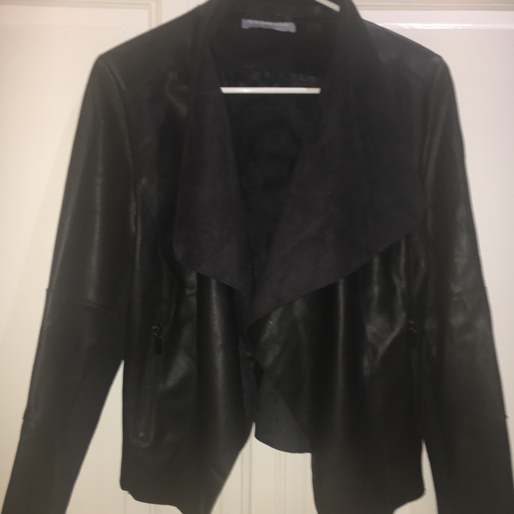 Bagatelle Black Vegan Open Moto Jacket small